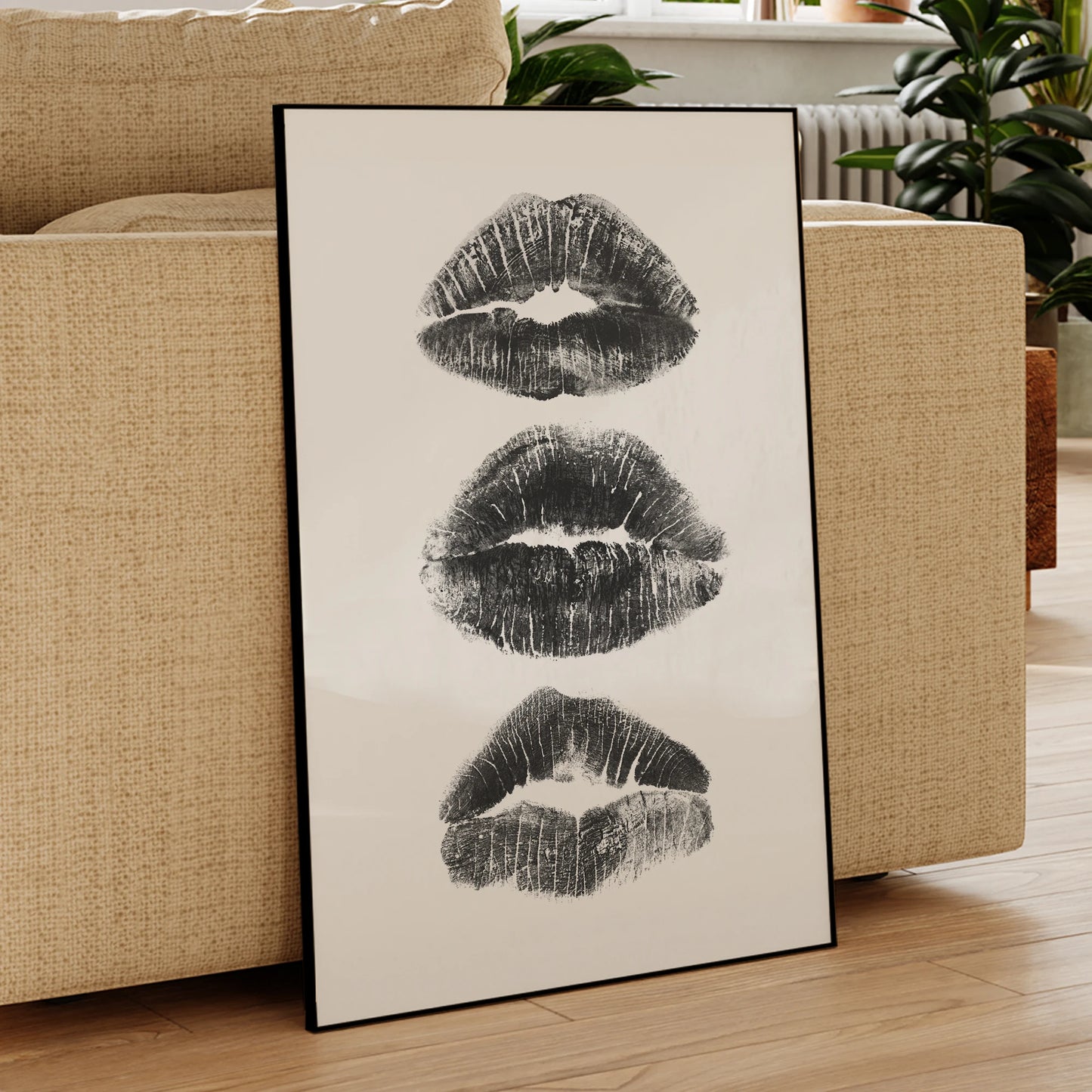 Billiards 8-Ball Cheetah Lip Canvas Wall Art | Home Decor