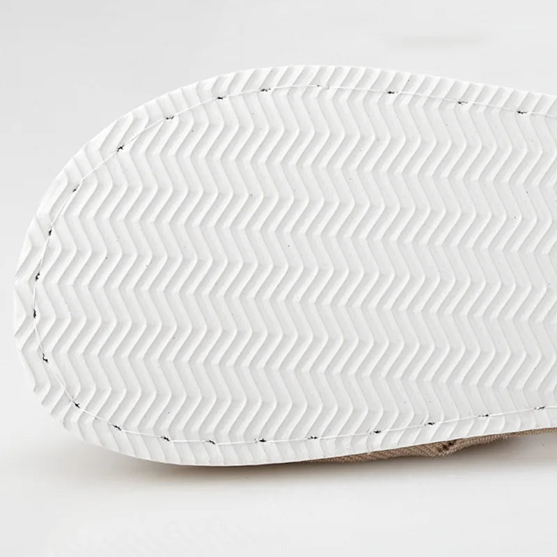 Hemp Linen Indoor Slippers | Anti-Slip House Shoes for Men & Women