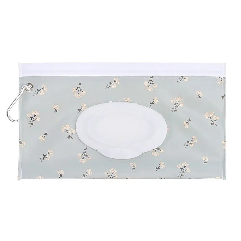 EVA Refillable Baby Wipes Pouch | Flip Cover Snap-Strap Holder