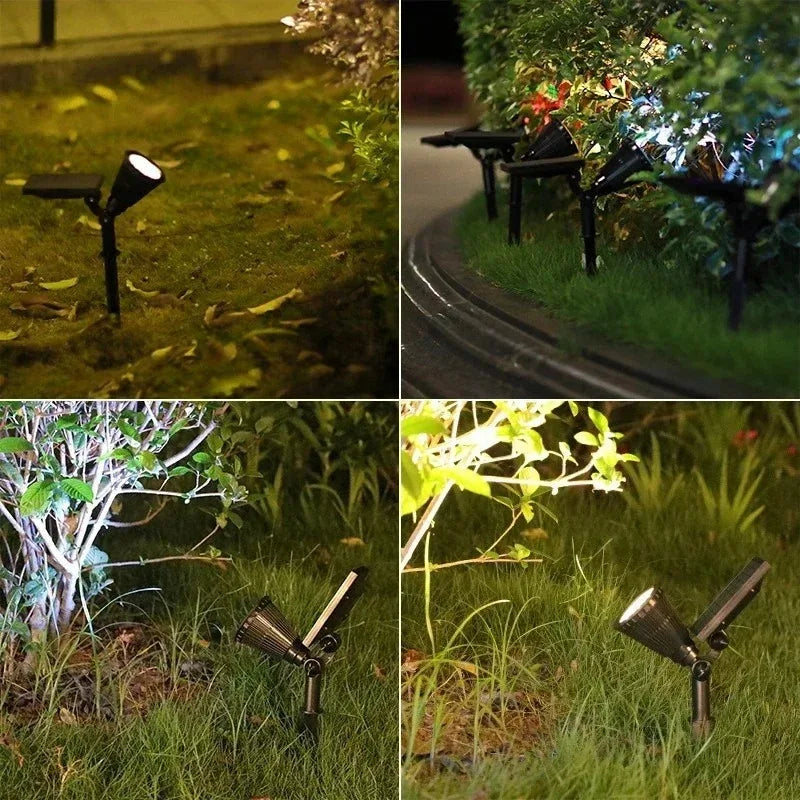 RTONTR Solar Spotlight Outdoor Waterproof Dimmable Garden Light
