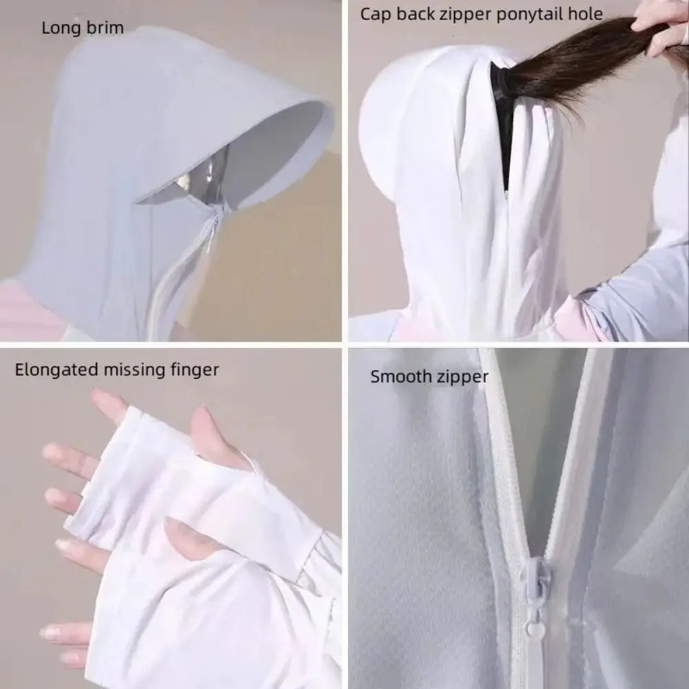 Sunscreen Clothing for Outdoor Sports - Long-sleeved Jacket Peaceful Pleasures Health and Wellness