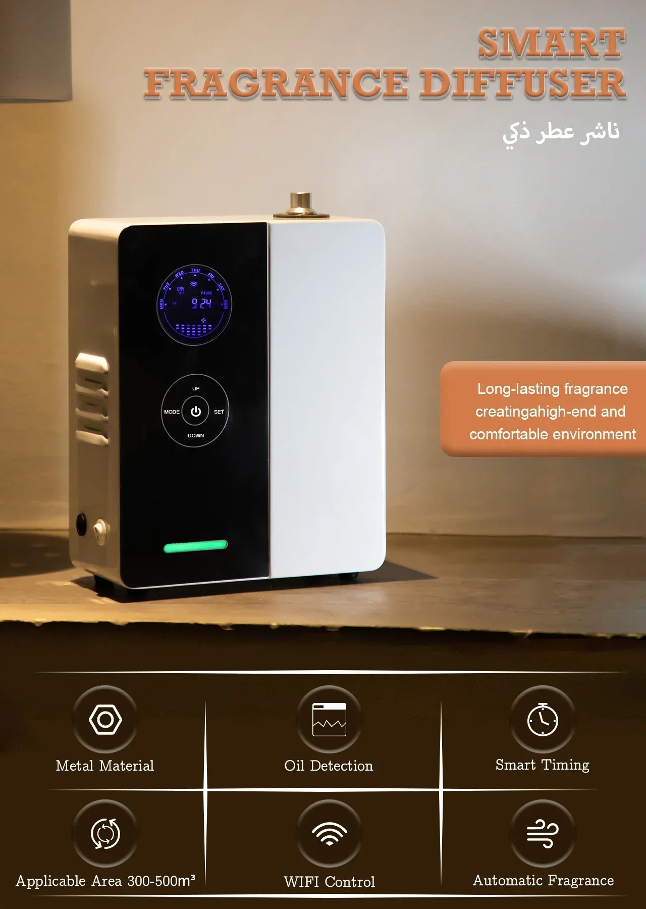 NAMSTE WiFi Scent Diffuser – 1,200 Sq Ft HVAC Smart Home Peaceful Pleasures Health and Wellness
