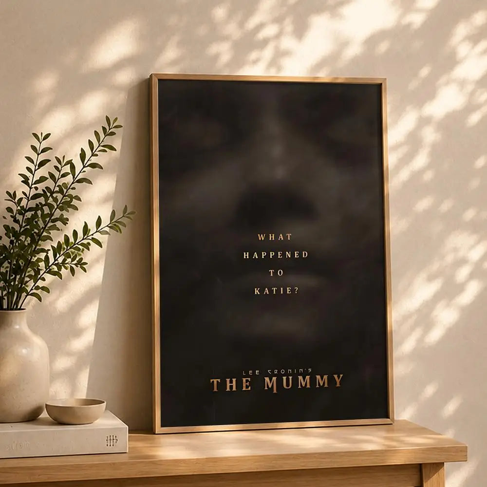 The Mummy Movie Poster HD Self-Adhesive Waterproof Wall Art Movie Poster Wall Art Peaceful Pleasures Health and Wellness White1 50X70cmNoframe