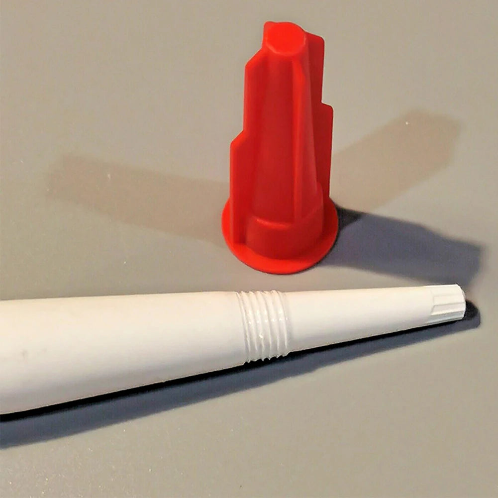 Silicone Tube Nozzle Cap Replacement Tips Caulk Red Cartridge Spare