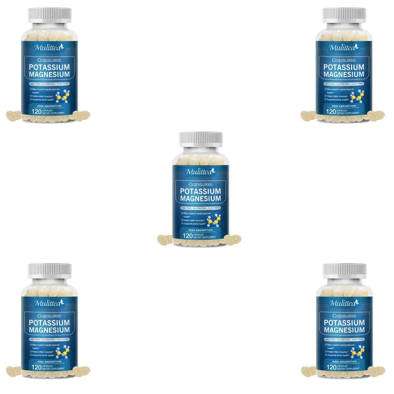 Potassium Magnesium & Zinc Capsules – Muscle Cramps, Sleep & Migraine Relief | 45-Day Supply Peaceful Pleasures Health and Wellness