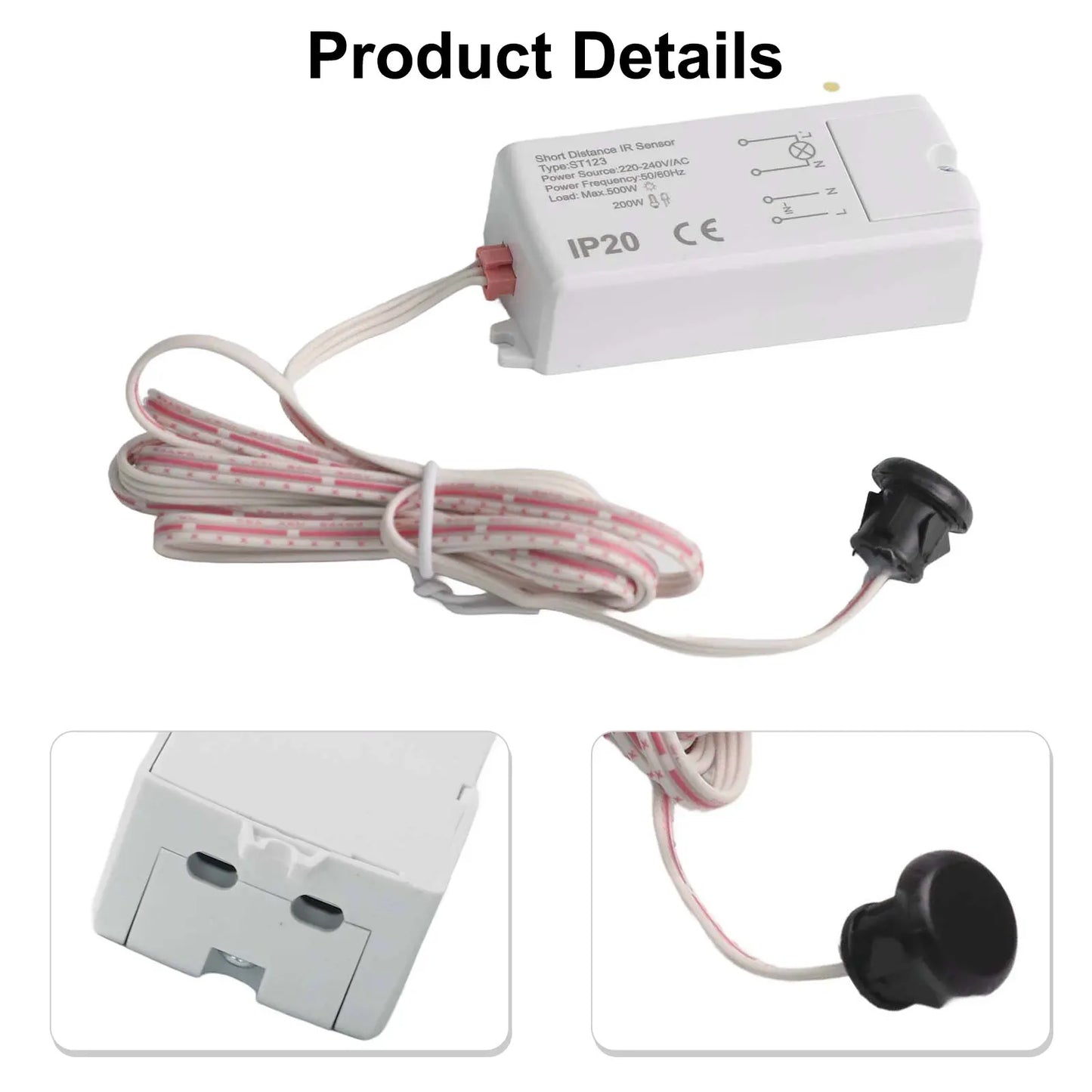 Infrared Motion Sensor Switch 500W – Cabinet & Door Lighting