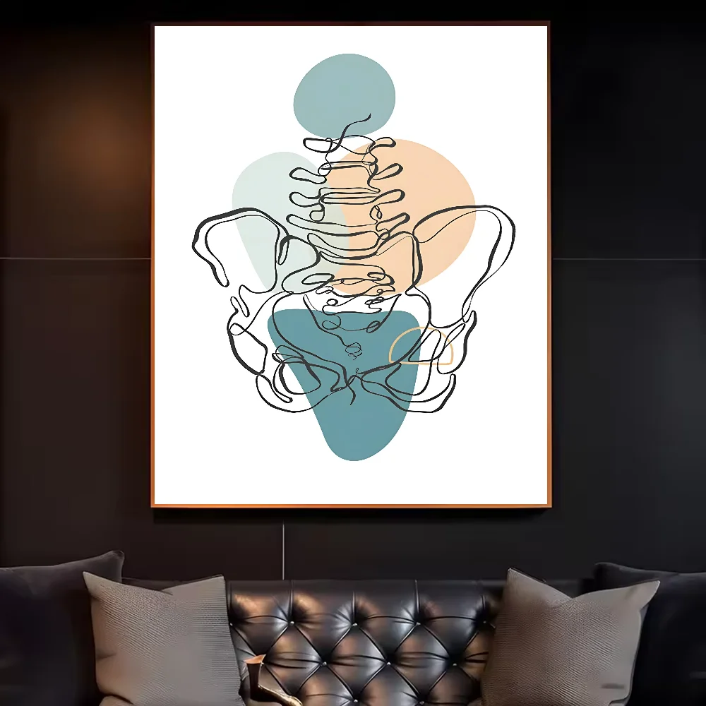 Abstract Medical Anatomy Art Painting Poster HD art sticky wall waterproof home living room bedroom bar aesthetic decoration Peaceful Pleasures Health and Wellness z4 21X30cmNoframe