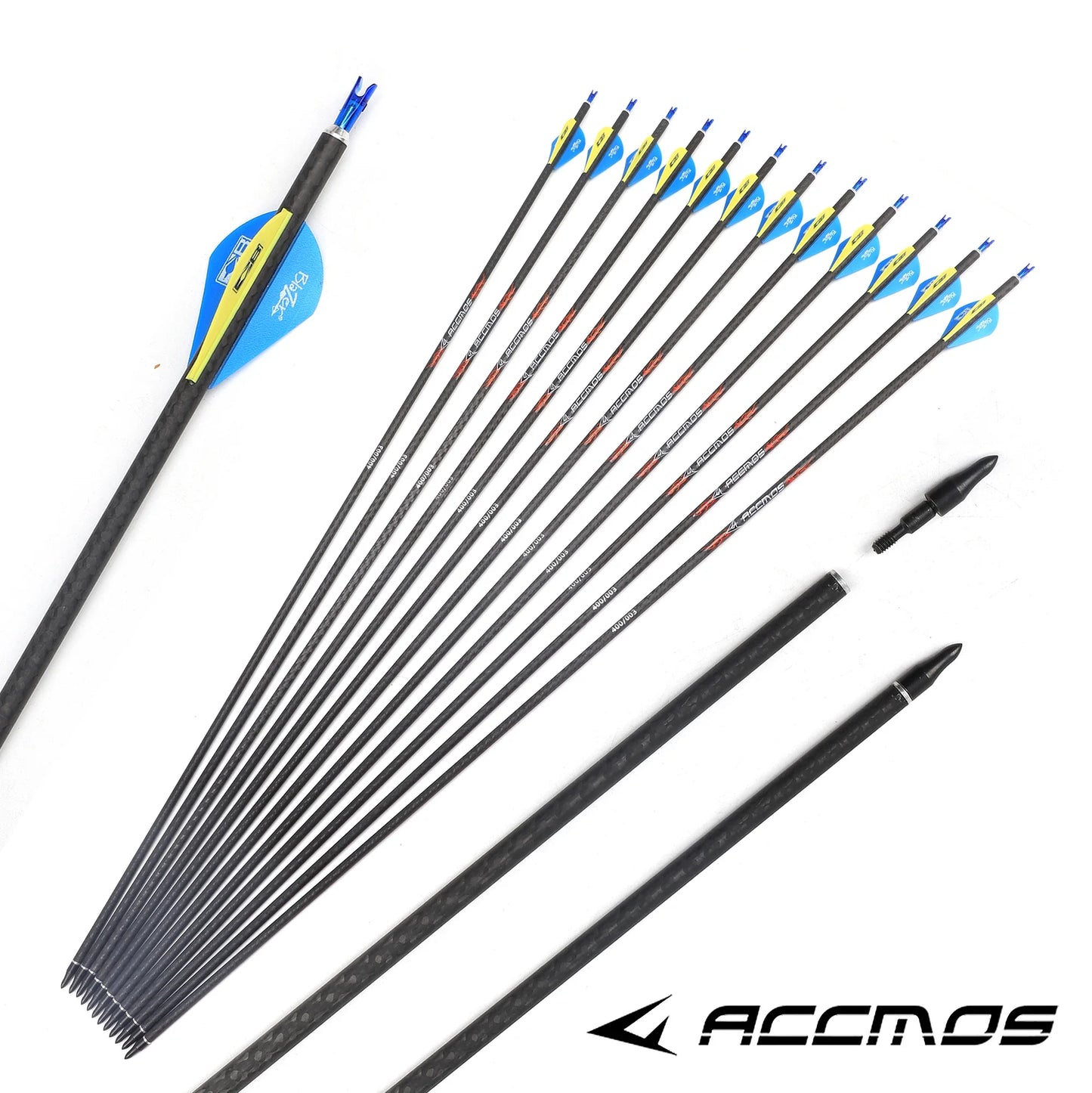 6 ID 3K Weave Pure Carbon Arrows Spine 200 250 300 350 500 600