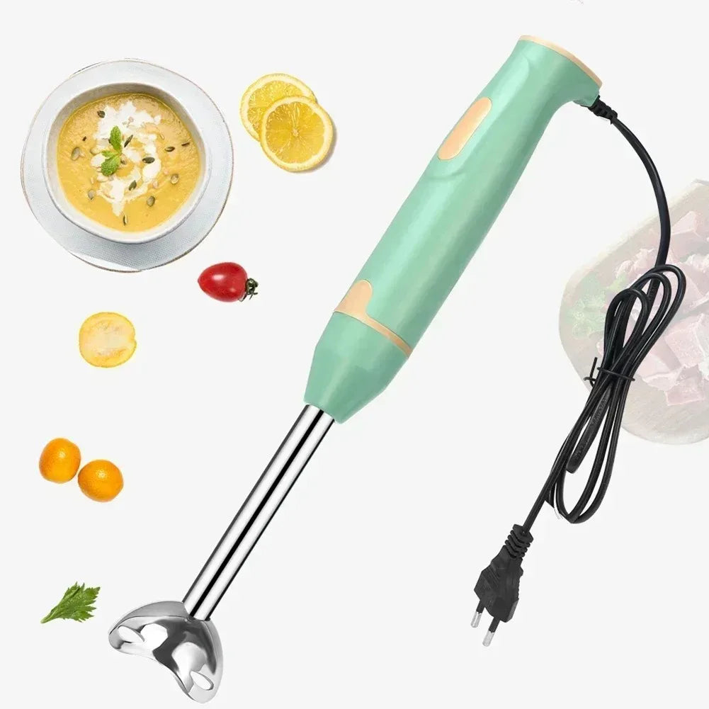 Electric Hand Mixer 5-in-1 Multifunction Stainless Steel Kitchen Gadget for Egg Whisking Vegetable Chopping Blending Peaceful Pleasures Health and Wellness