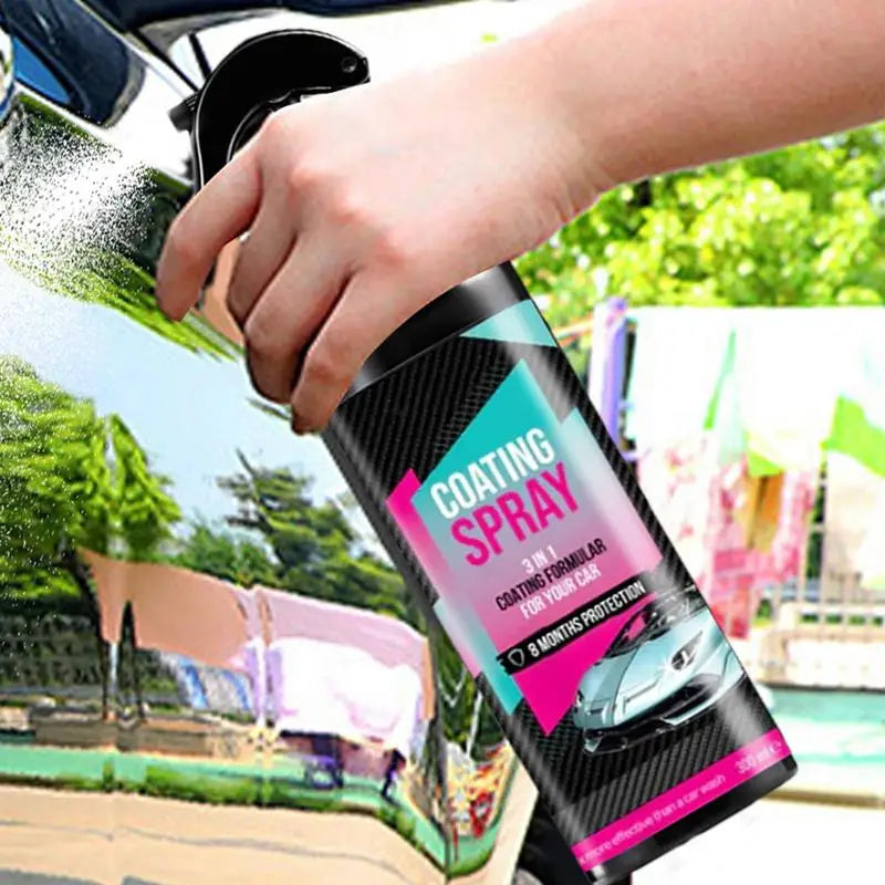 Coating Agent Spray Car Wax Renewal Agent Polish Coat Spray Quick Detailing Spray Polisher Refurbish Agent High Protection Coats Peaceful Pleasures Health and Wellness