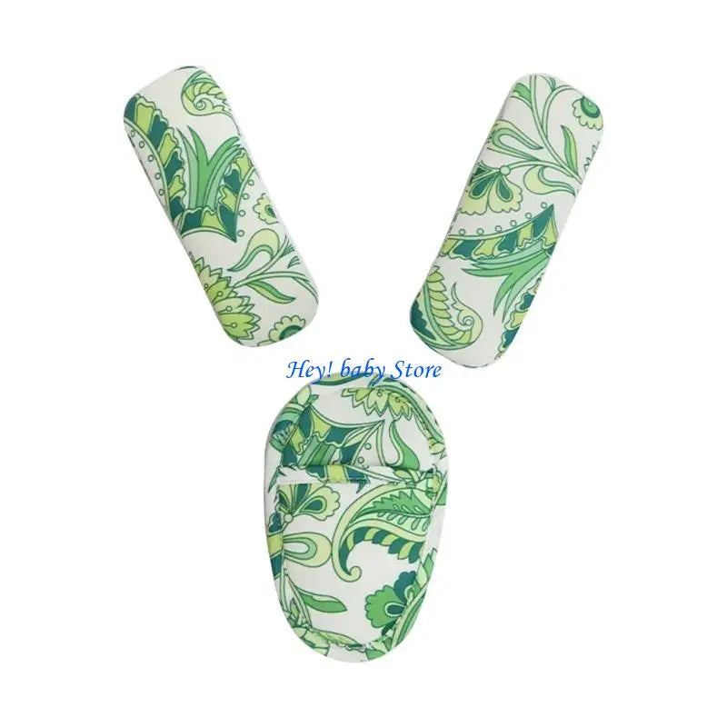 Baby Stroller Shoulder Strap Covers & Crotch Pad Set 3pcs