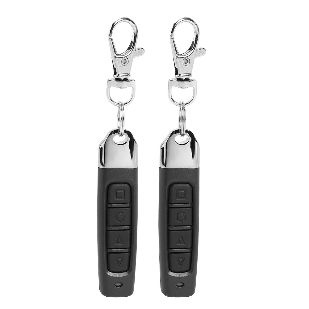 433MHz Remote Control Car Key Garage Door Opener Remote Control Duplicator Clone Cloning Code 4key Wireless Controller Receiver Peaceful Pleasures Health and Wellness 2pcs Black 433M