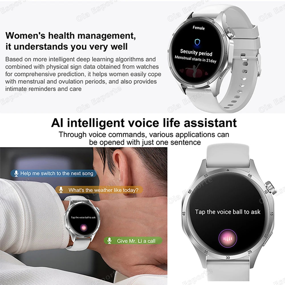 Ola Esporte 1.52" Smart Watch – Bluetooth Call & Fitness Tracker