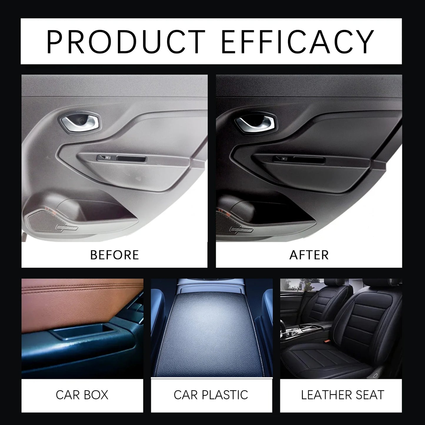 Car Interior Detailer Spray – Leather & Dashboard Polish