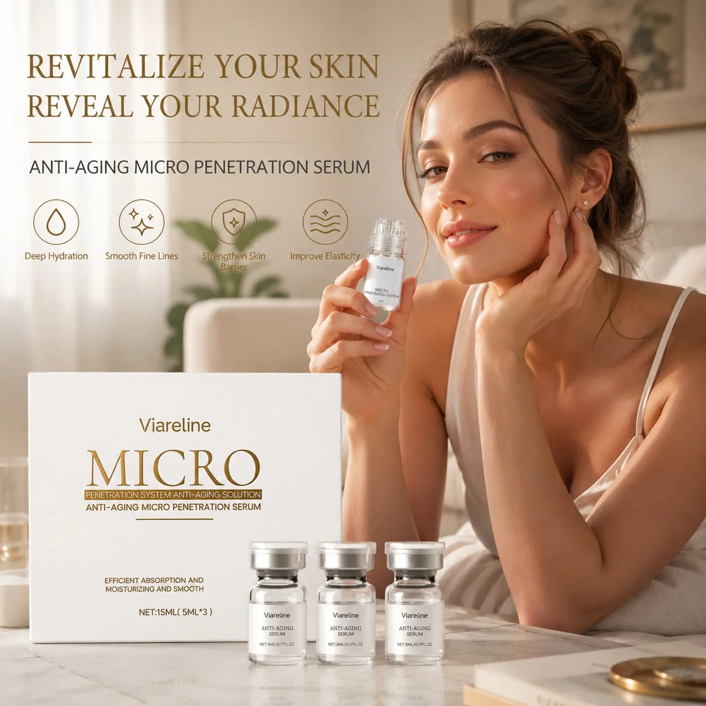 Micro Roller Serum Kit – Collagen Boost & Hydrating Face Care