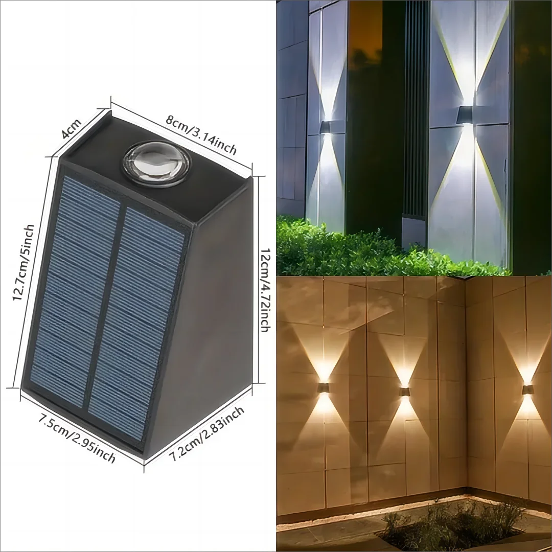 Solar Outdoor Wall Washer Light – Waterproof Garden Mood Lighting