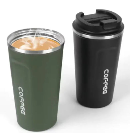 Coffee cup with temperature display, car insulation cup, 510ML travel insulation cup, suitable for hot beverages, tea, coffee, m Peaceful Pleasures Health and Wellness