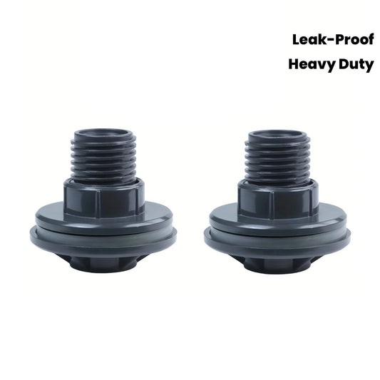 Heavy-duty PVC Water Tank Adapter 3 4 1 2 Internal External Threads Peaceful Pleasures Health and Wellness
