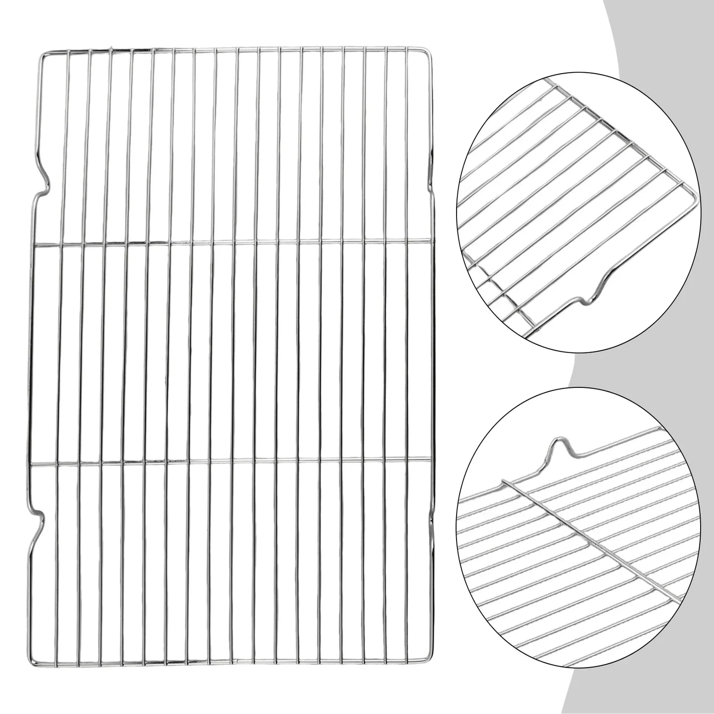 Stainless Steel BBQ Grill Mesh Net | Rectangle Grilling Grid