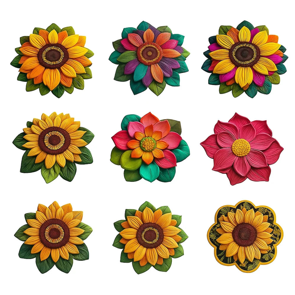 Sunflower Shaped Non-Slip Soft Carpet Mat 60x60cm | Home Décor
