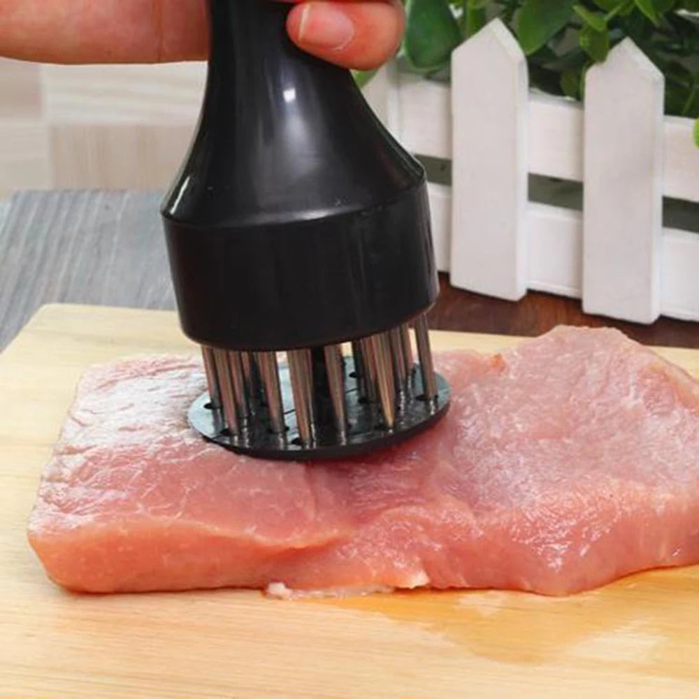 1PC White Handheld Use Household Tender Meat Needle with Broken Tendons Pork Chop Chicken Chop Chicken Wings Meat Needle Hammer Peaceful Pleasures Health and Wellness