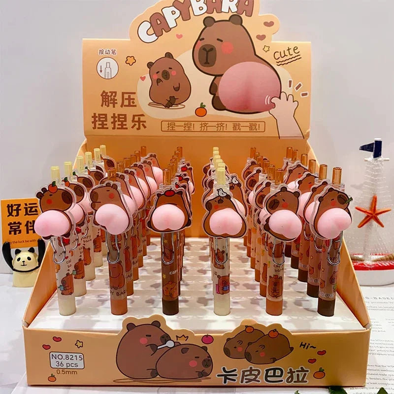 Cartoon Capybara Gel Pen – Kawaii Aesthetic Stationery