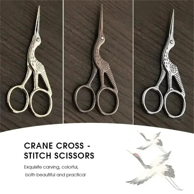 Rainbow Stork Embroidery Scissors – Sharp Stainless Steel Shears Embroidery Scissors Peaceful Pleasures Health and Wellness