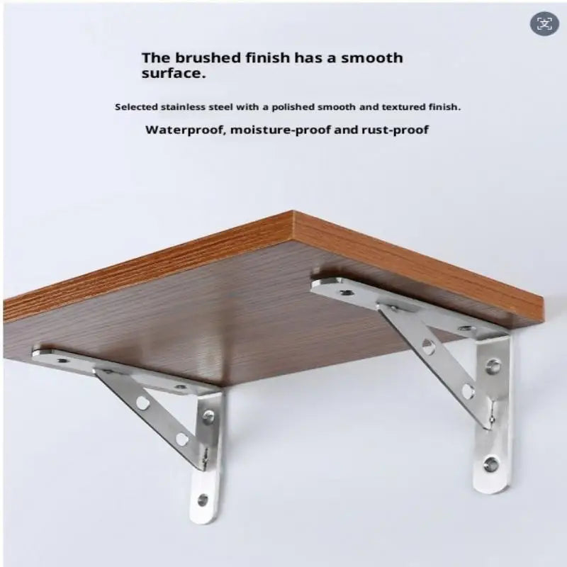 2Pcs Angle Bracket Heavy Duty For Wall Angle Bracket Stainless Steel L Type Bracket Peaceful Pleasures Health and Wellness