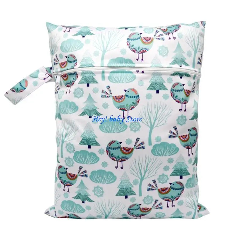 Foldable Baby Diaper Bag | Cartoon Print Stroller Pack