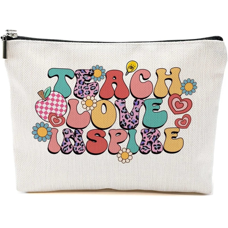 Funny Canvas Makeup Bag | Teacher, Graduation & Retirement Gift