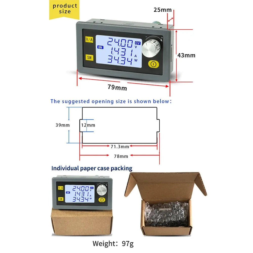 SK35 Adjustable Solar DC CC CV Power Module Buck Boost Converter for Constant Voltage Current Charging Board Peaceful Pleasures Health and Wellness