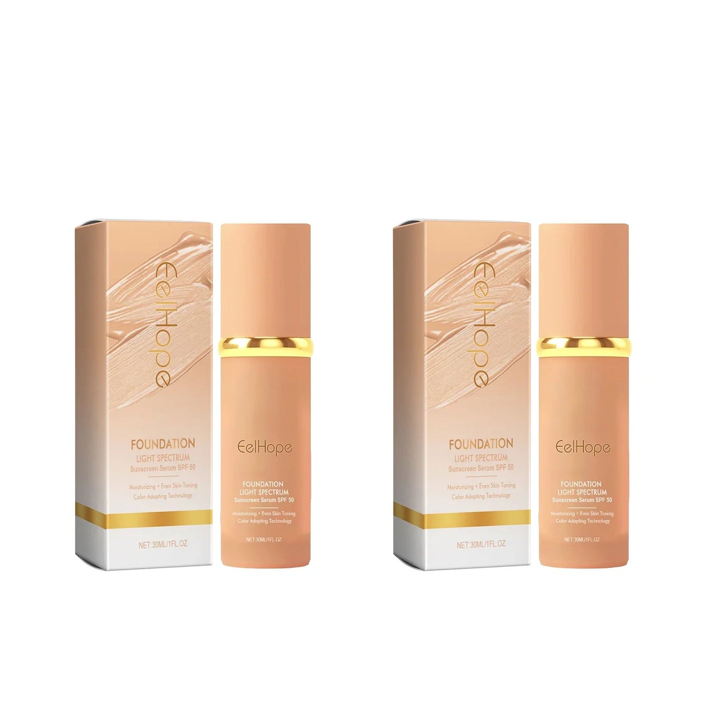 Eelhope 4-in-1 Foundation SPF 50 Full Coverage Concealer Primer
