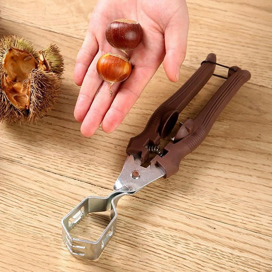 Manual Chestnut Cracker & Nut Opener for Pecans, Walnuts Nut Cracker Tool Peaceful Pleasures Health and Wellness