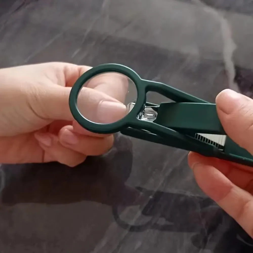 Magnifying Glass Nail Clipper – Anti-Splash Senior Trimmer