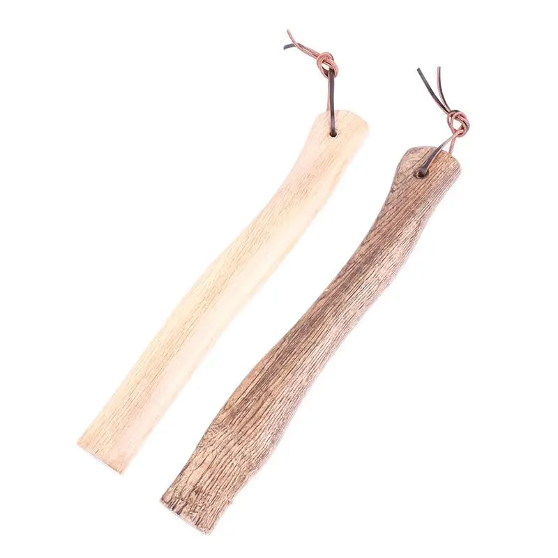 Short Axe Handle 32cm Solid Wood Handmade Replacement for Garden Tools Heavy Duty Handle for Chopping and Logging Peaceful Pleasures Health and Wellness