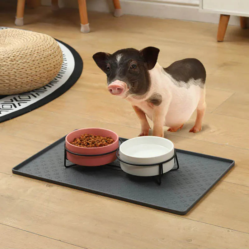 Silicone Pet Feeding Mat – Waterproof Non-Slip for Cats & Dogs