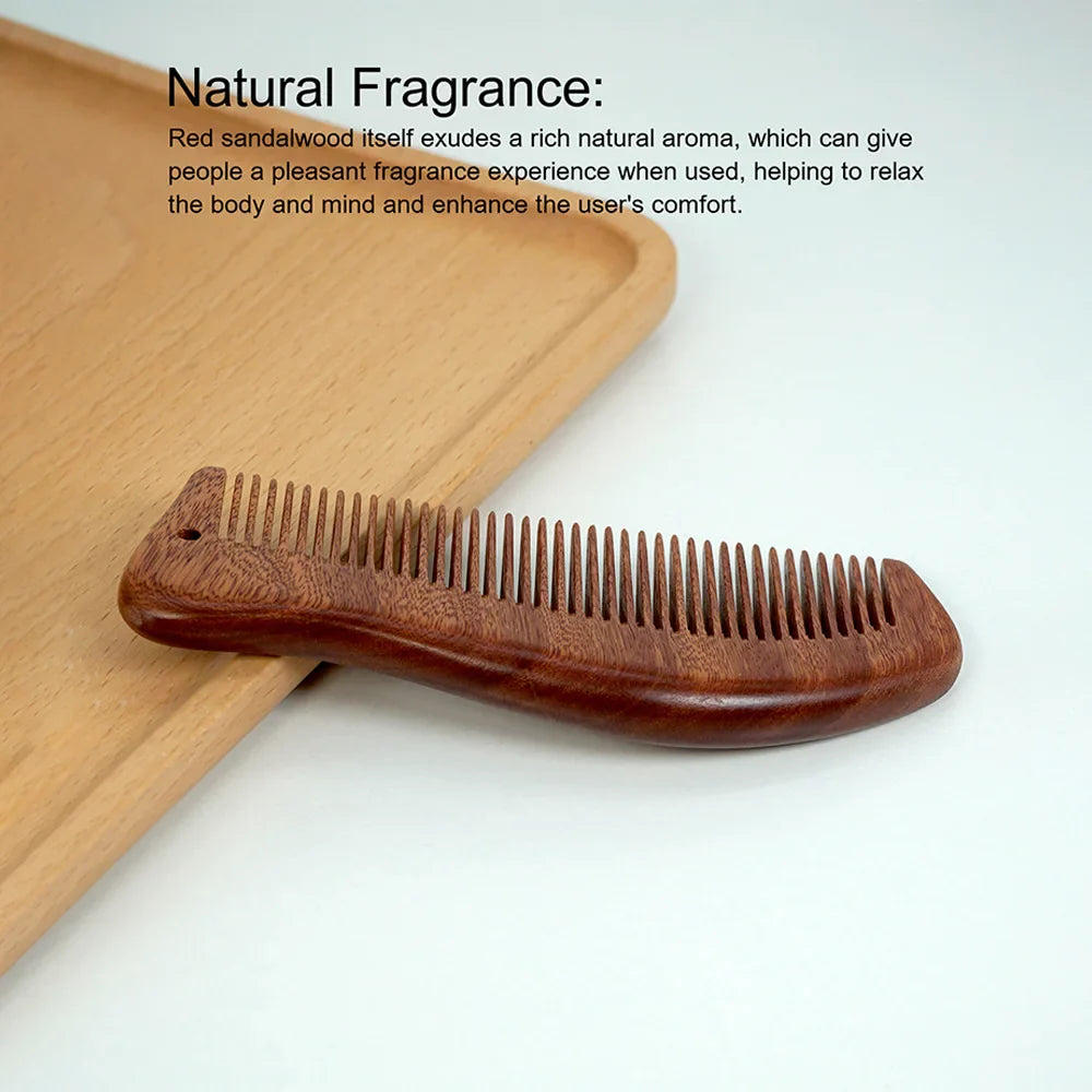 Sandalwood Hair Comb – Anti-Static, Anti-Tangle & Scalp Massage