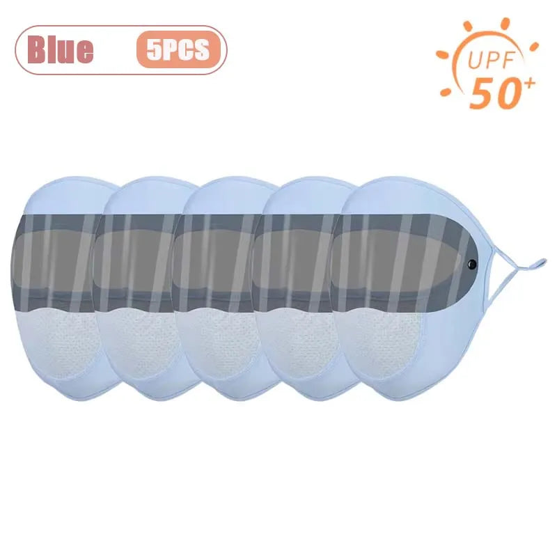 UPF 50+ Full Face Cover Mask with Goggles | UV & Dust Shield