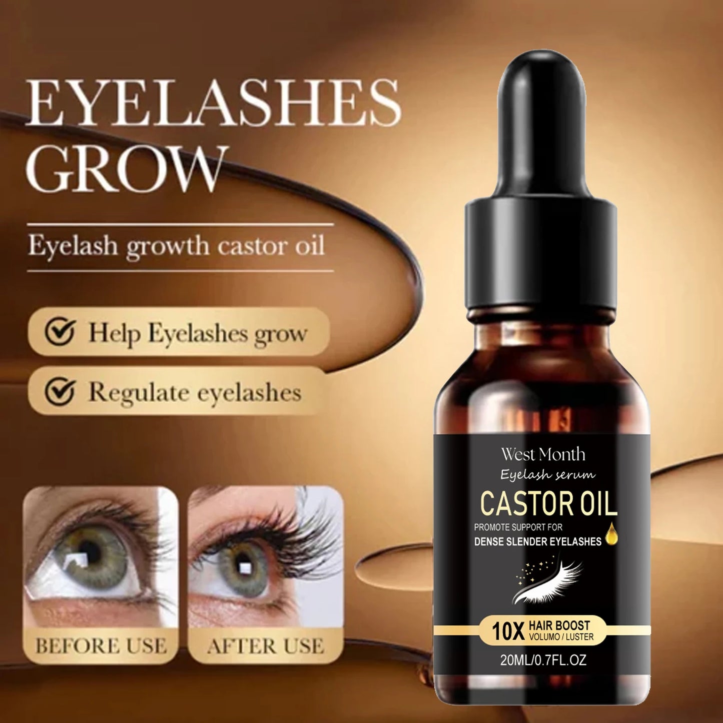 Eyelash Growth Oil – Fuller, Longer & Thicker Lashes (20ml)