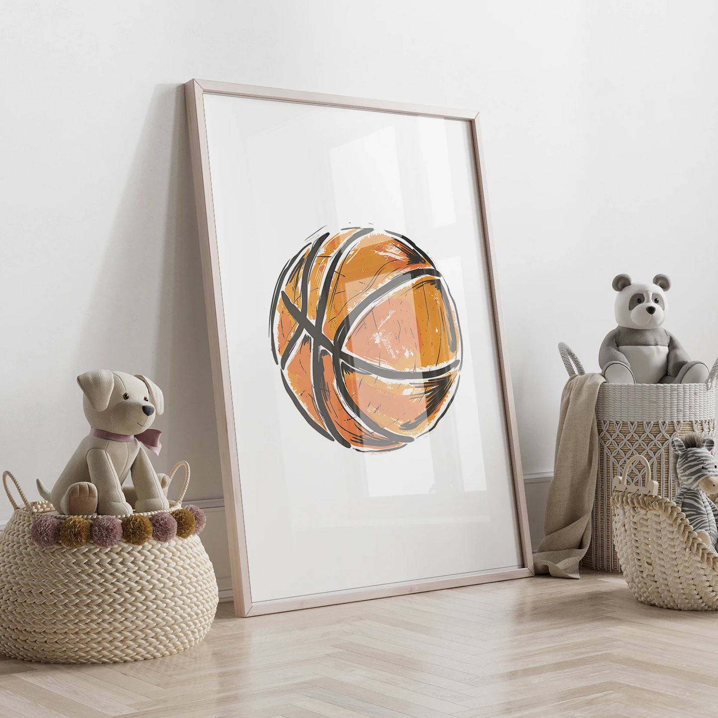 3-Piece Personalized Rabbit Canvas Wall Art | Kids Room Decor