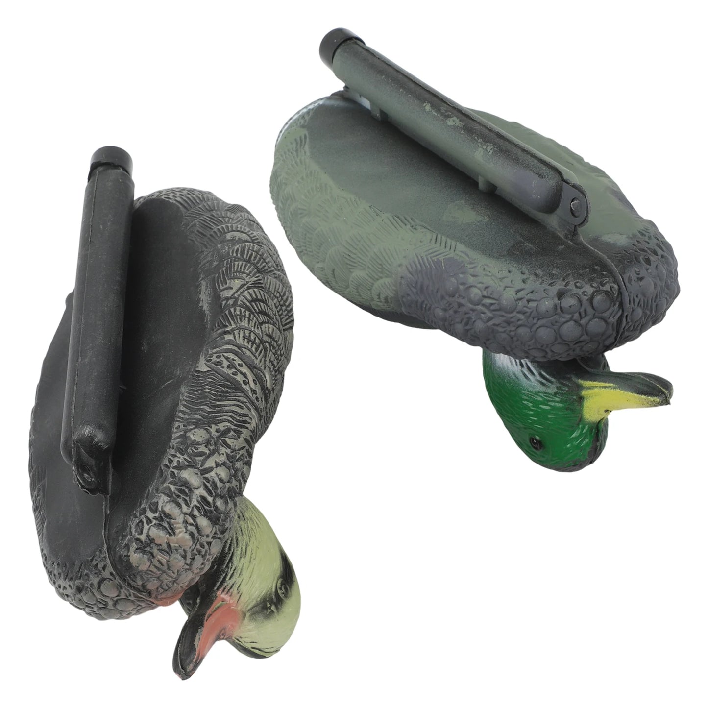 Realistic Floating Mallard Duck Decoys Garden Pond Two Units PE