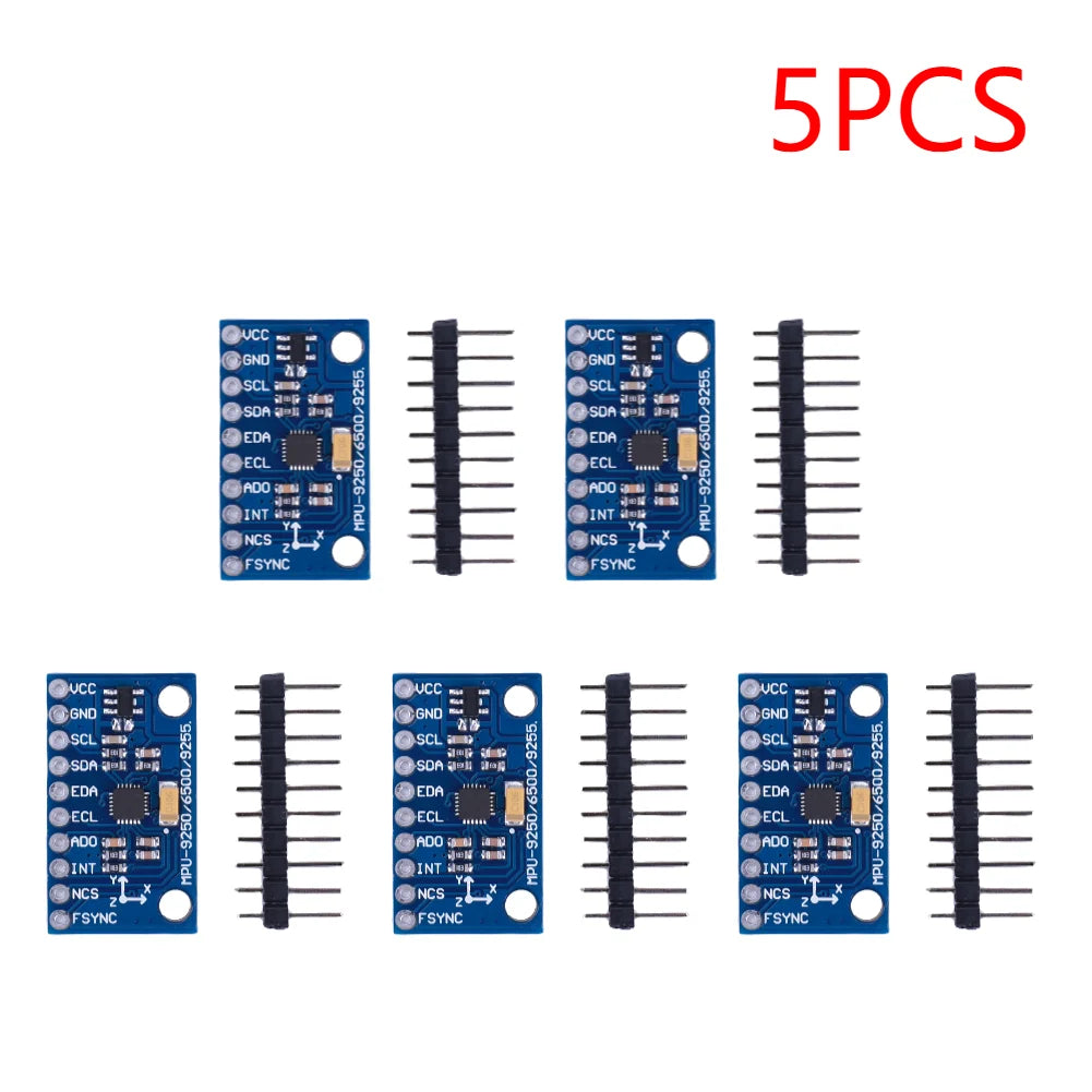 MPU6500 6-Axis Gyroscope Accelerometer Sensor Module IIC I2C SPI GY-6500 6-axis Attitude Gyro Sensor Replace MPU6050 for Arduino Peaceful Pleasures Health and Wellness 5PCS
