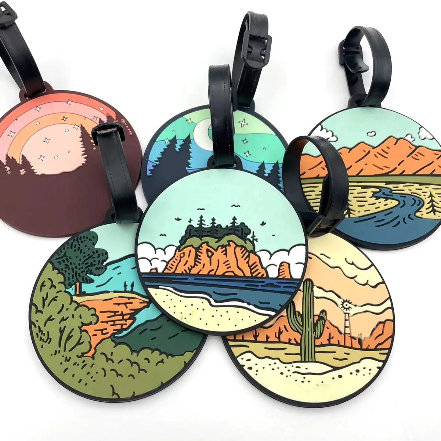 Starry Sky Luggage Tag | Anti-Loss Privacy ID Travel Bag Tag