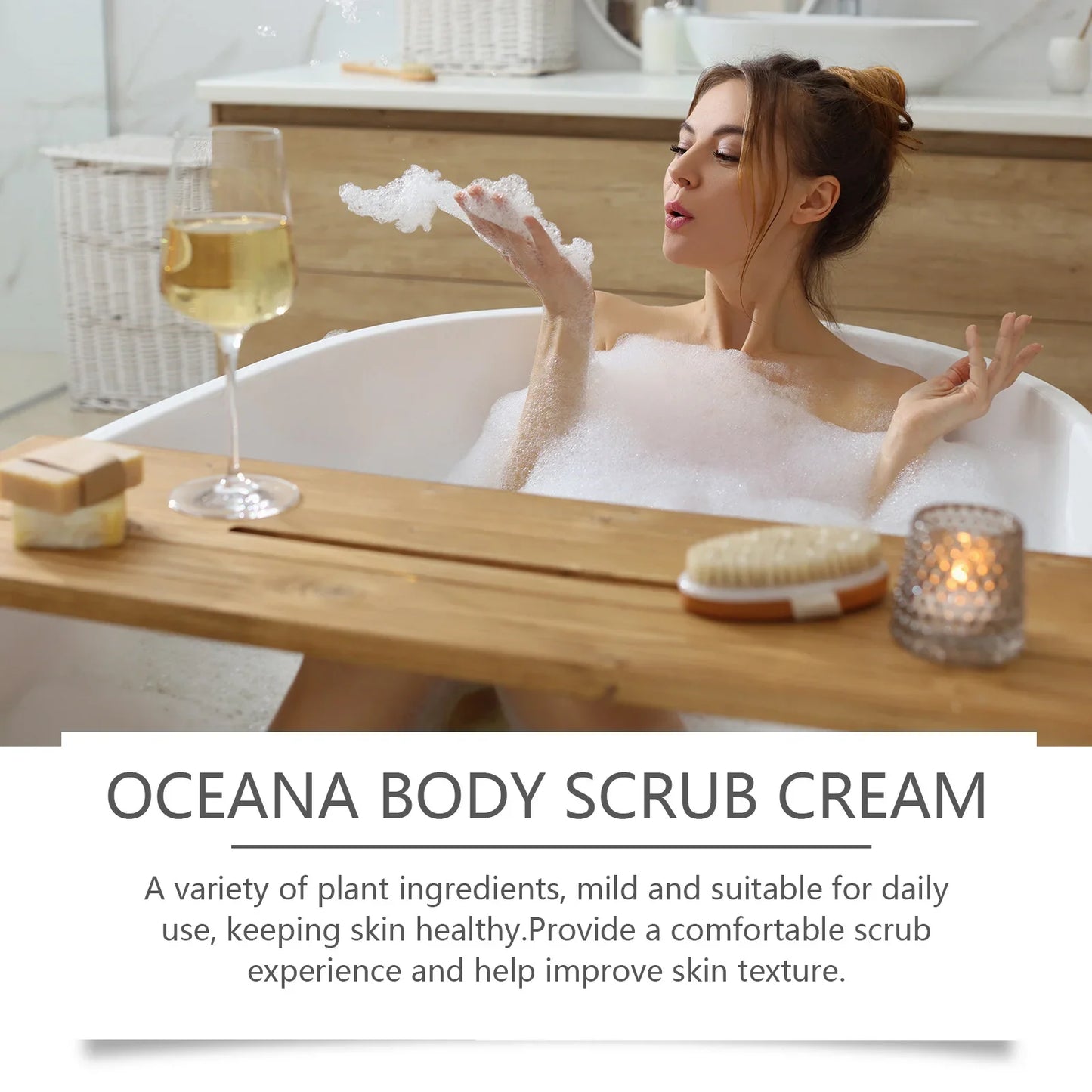 OceAura Body Scrub Cream – Exfoliate, Brighten & Smooth Skin