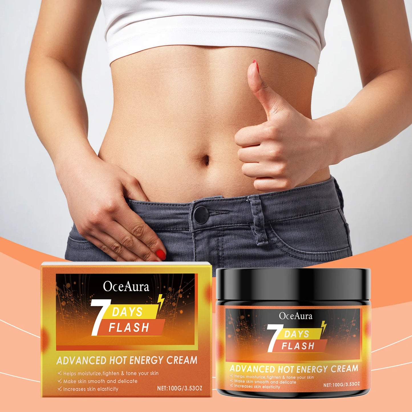 OceAura Ginger Firming Slimming Cream – Fat Burning 100g