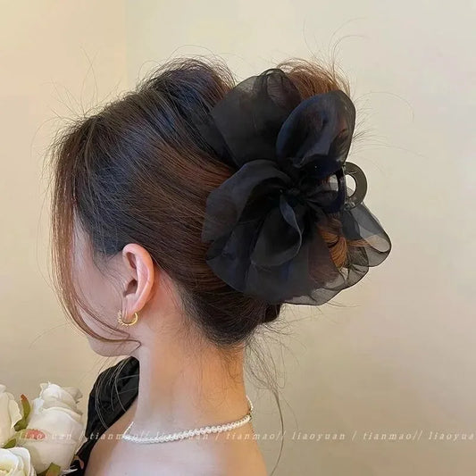 Elegant Net Ponytail Braid Claw Clip Hairpin | Women's Hair Accessory Hair Claw Clip Peaceful Pleasures Health and Wellness