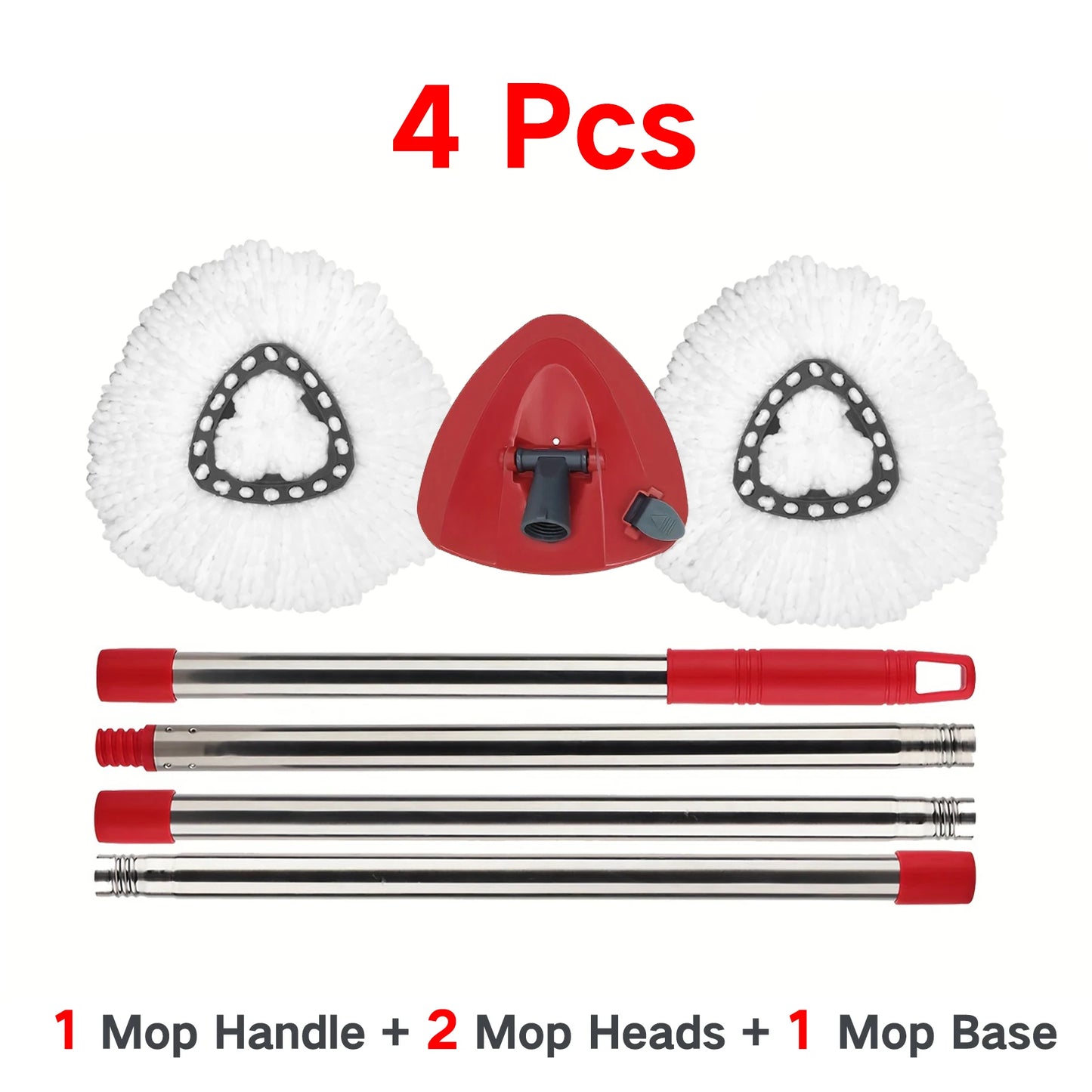 Mop Accessories for O-cedar/Vileda Microfiber EasyWring Spin Mop,Spin Mop Head for O-Cedar/Vileda 1 Tank System Peaceful Pleasures Health and Wellness 4 Pcs(A)
