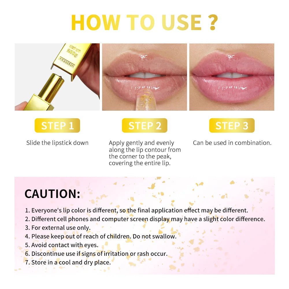Lakerain Color Changing Lipstick Long Lasting Moisturizing Nourishing Lips Plumper Waterproof Makeup Lip Care Cosmetics Peaceful Pleasures Health and Wellness