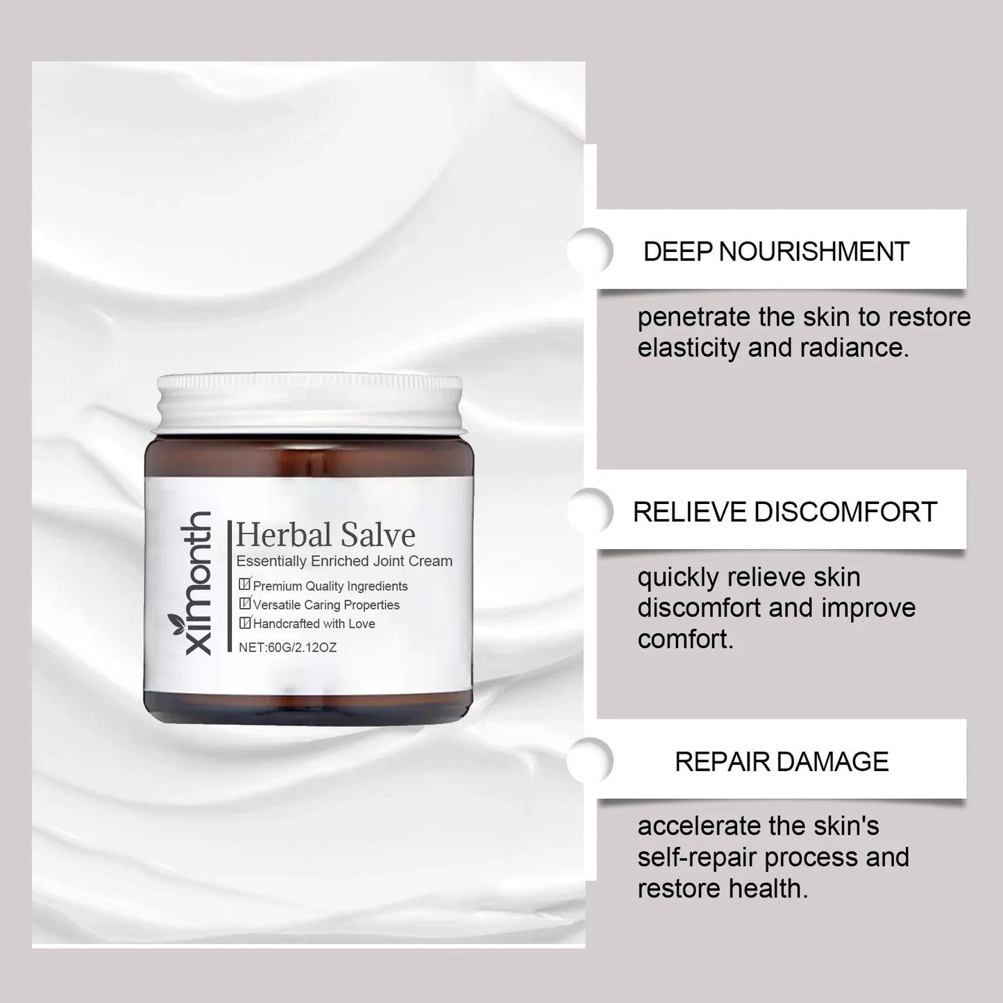 Ximonth Beeswax Herbal Body Cream – Moisturizing & Soothing