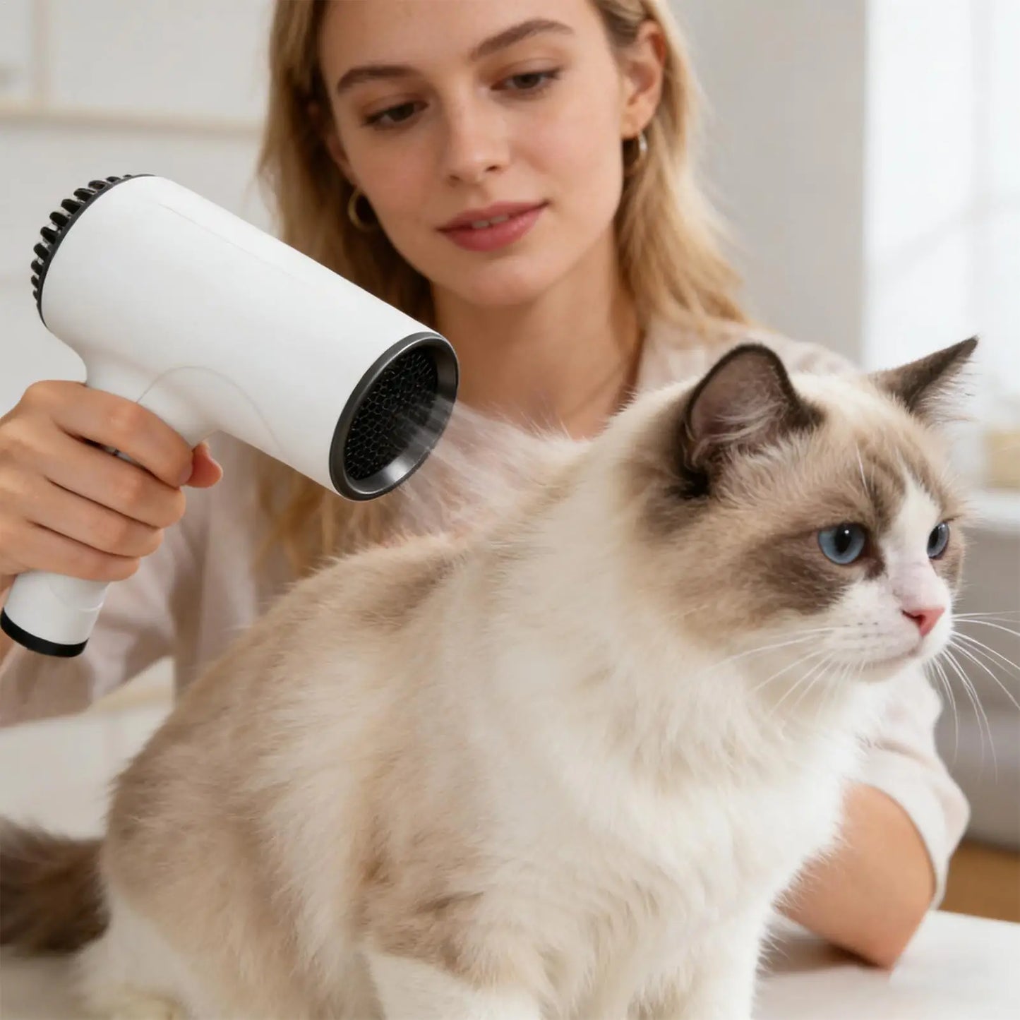 Cordless Portable Hair Dryer 500W – 2-Speed, Rechargeable Travel